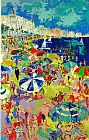 Beach at Cannes by Leroy Neiman